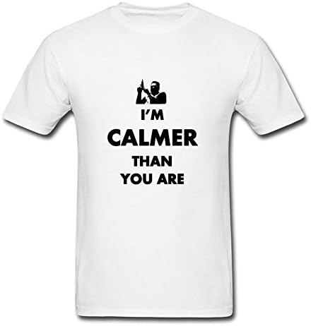 Small White Customized Puzzle Big Lebowski Calmer Than You Top-shirt By Lutherbrady - Men
