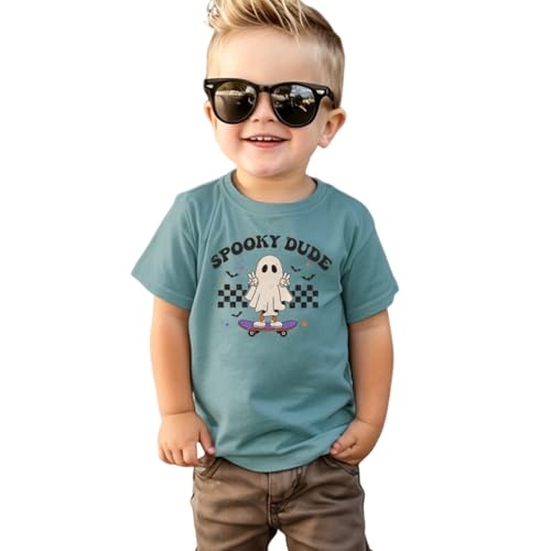 GLIGLITTR Toddler Halloween Shirt Boy Cute Ghost Spooky Dude… at Amazon