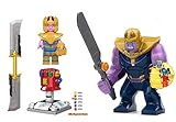 Thanos Minifigure with Infinity Gauntlet 24Pcs Stones by A&M Prime Supplies