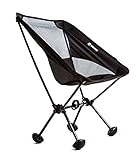 Terralite Portable Camp Chair. Perfect For Camping, Beach, Backpacking & Outdoor Festivals. Compact & Heavy Duty (Supports 350 lbs). Includes TerraGrip Feet- Won’t Sink in the Sand or Mud.