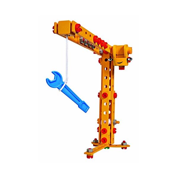 Eichhorn 109325100 - Bob der Baumeister - Constructor Kran Winzi / Tiny, 114 teilig, FSC 100%, Made in Germany, ab 4… – Bild 4