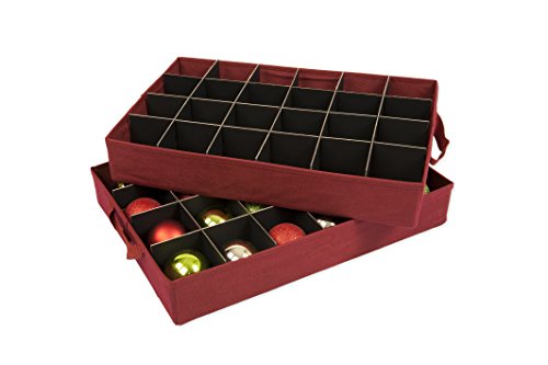 Santas Bags Decorated Two Tray Ornament Storage Box - Thumbnail 7