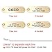 Beirui Genuine Leather Personalized Dog Collars with Nameplate ID Tags, Custom Dog Collars Engraved for Medium Large Dogs,Dark Red,S(1