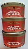 Vital Choice Wild Alaskan Pink Salmon - Skinless/ Boneless - 6 Oz Easy Open (3 Cans)