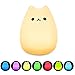 Mystery Cat Night Light for Kids, Soft Silicone LED Baby Nursery Sleep Relaxing Tap Light, Children Toy Nightlight, Decorative Desk Light for Bedroom