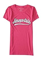 Aeropostale Women's Aropostale Logo Graphic T Shirt Xs Gossip Pink