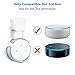 SPORTLINK Outlet Wall Mount Hanger Holder for Echo Dot 3rd Gen, Compact Bracket Case Plug in Kitchen Bathroom Bedroom, Built-in Cable Management (White)