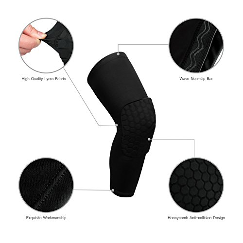 image for O-Best 2 Packs (1 Pair) Protective Compression Wear Breathable Honeyco