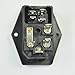SODIAL(R) 3 Pin IEC320 C14 Inlet Module Plug Fuse Switch Male Power Socket 10A 250V