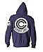 Dragon Ball Z Capsule Corp Trunks Military Style Purple Adult Zip Hoodie