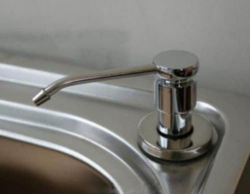 Kitchen Faucet, New Stainless Steel Faucet Accessories Kitchen Sink Soap Dispenser Deck Mounted, Bathroom Faucets