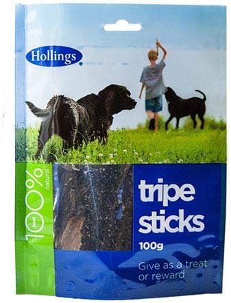 Hollings Pre Pack Tripe Sticks Dog Treats (100g) (May Vary)