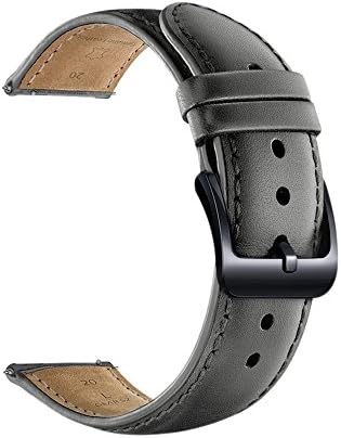Smart watch leather band for HUAWEI Fit/ HUAWEI Watch 2 (Sport)/ SAMSUNG Gear S2 Classic, Smart watch replacement leather band (Grey)