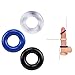 Romi 10 Pcs Male Penis Ring Waterproof Silicone Cockrings Cock Ring Delay Head Glans Ring