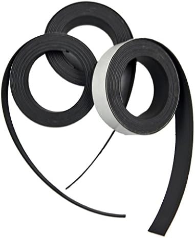 Adhesive and Flexible Magnetic Tape Bundle. Higher weight capacity. 3-10 Foot Rolls- 1" rolls hold up to 12 POUNDS per linear foot. Craft Fridge magnet, DIY and Dry Erase Boards (3 Pieces)