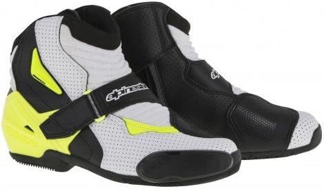 Alpinestars Motorcycle Boots Smx-1 R Vented, Black/Yellow, Size 39