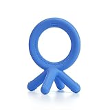 Comotomo Silicone Baby Teether, Blue