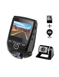 ZXS X2   Cámara de salpicadero de coche, pantalla LCD FHD 1080P de 2,31 pulgadas, lente gran angular de 170 grados, súper condensador, grabadora con sensor G, detección de movimiento, grabación en bucle, tarjeta SD de 32 GB