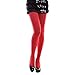 HDE Womens Solid Candy Color Opaque Microfiber Footed Tights Stockings,XS-M,Red