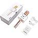 VERKB Wireless Karaoke Microphone Q5 Portable Bluetooth Speaker Home KTV Party Machine iOS & Android for Singing & Recording (Rose Golden)