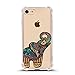iPhone 7 Shock Absorbent Case (4.7 inch screen), colorful elephant Design