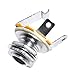 Ketofa 10pcs Mono Jack Socket 1/4'' Stratocaster Replacement High Quality Guitar Parts
