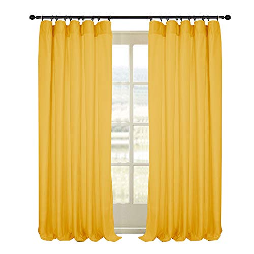 Artdix Velvet Lined Blackout Curtains Panels Window Drapes