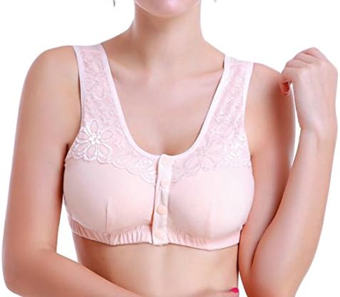 WAWAYA Womens Comfy Lingerie Bralette Front Close Cotton Wireless Everyday Bras
