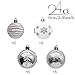 Valery Madelyn 24ct 60mm Frozen Winter Silver White Shatterproof Christmas Ball Ornaments Decoration,Themed with Tree Skirt(Not Included)