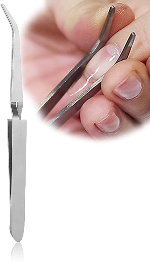 Rotekt Gel Nail Acrylic Nails Shaping Tweezer Clip Nail Art Tool, Stainless Steel C-Curve Nail Pinching Tool, Magic Wand Acrylic Gel Tips