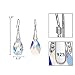 EleQueen 925 Sterling Silver CZ Teardrop Bridal Hook Dangle Earrings Made with Austrian Crystal for Women, Valentine's Day/Mother's Day/Christmas Jewerly Gift for Girlfriend/Mom, Sterling Silver Cubic