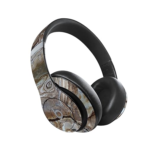 MightySkins Skin Compatible with Beats Studio Pro - Brown Marble | Protective,…