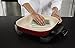 Oster Titanium Infused DuraCeramic Electric Skillet, 12 Inch, Square, Candy Apple Red (CKSTSKFM12MR-TECO)
