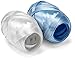 Curling Ribbon Three Assorted Colors: 3/16 Inch x 22 Yard - 60 Total Meters - Extra Long Powder Blue, Baby Blue, White Ribbon Egg 3 Pack in Storage Organizer for Decorative Gift Wrapping & Balloons