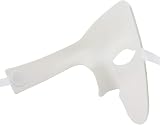 Lilwemen Mens Phantom of The Opera Masquerade Mask Half Face White Plastic view 6