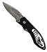 ToolUSA Folding Pocket Knife With Serrated Blade And Wolf Design: PK-20689