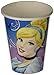 Cinderella Printed Paper Cups Disney Princess Birthday Party Drinkware (8 Pack), Blue/Pink, 9 oz.