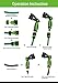 Garden Hose Spray Nozzle - Thumb Control 8 Pattern Lawn Watering Sprayer - Adjustable Water Pressure Heavy Duty Cleaning Gun