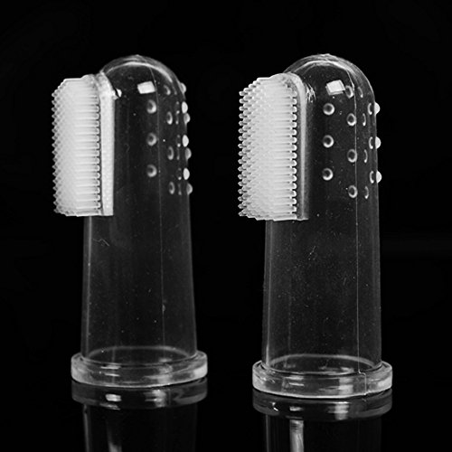 image for succeedtop Super Soft Pet Finger Toothbrush Teddy Dog Brush Bad Breath
