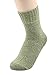 American Trends Mens Athletic Socks Thick Wool Socks for Boy Winter Warm Long Crew Socks for Men 5 Pair Dark Green
