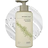 AMOS PROFESSIONAL Botanic Calm Activating Shampoo l Vegan Scalp & Hair Strengthening Shampoo with Rosemary and Biotin, Sulfate Free, 16.9 fl. oz.