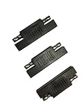 Sunway Solar SAE Polarity Reverse Adapter Connectors For Quick Disconnect Extension Cable, Solar Panel Battery Power Charger And Maintainer-3Pack