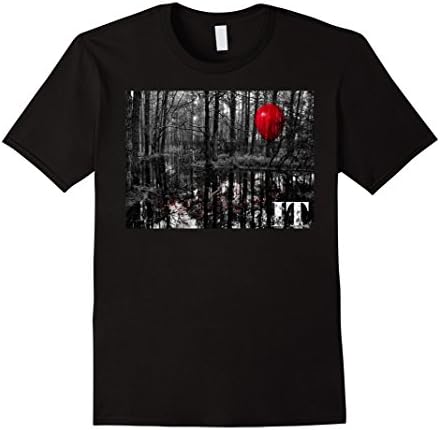 Mens New 2017 Creepy Swamp-Red Balloon T-shirt unisex Large Black