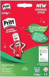 Pritt Glue Stick 5x 43g Child-Friendly School Office Craft Art Adhesive view 3