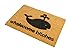 CKB LTD Whalecome Bitches Novelty Doormat Unique Doormats Front/Back Funny Door Mats Made with A Non-Slip PVC Backing - Natural Coir - Indoor & Outdoor