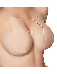 Cubre pezones para dama Sujetador sin respaldo sin tirantes adhesivo Sujetador adhesivo Stick on Bra Beige