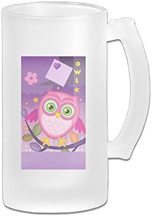 Magic Owl Unisex Clear Sweat Free Double Wall Vacuum Insulated Beer Tumbler