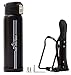Bike Bottle Holder Pro Set with Thermos Bike Bottle OR Exrta Set with Additional Cage Mount - No Screws! Perfect Cage – Adjustable & Anticorrosive with 16 oz Thermos ! (2-Parts Set, Pro)