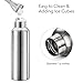 LifeSky Stainless Steel Water Bottle, Double Wall Vacuum Insulated Leak Proof Sports Bottle, Keep Liquid Cold for up to 24 Hours, Wide Mouth, 17 OZ