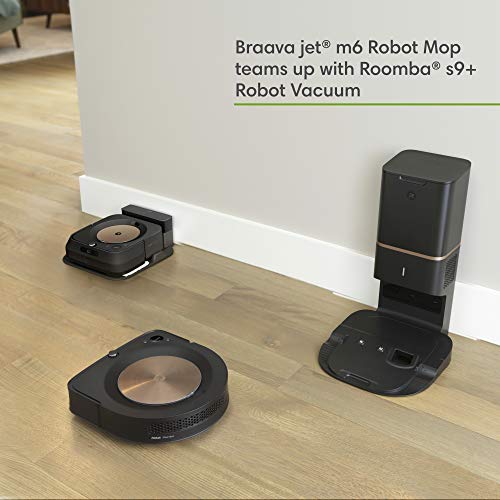 iRobot Roomba s9+ (9550) Robot Vacuum & Braava Jet m6 (6112) Robot Mop Bundle - Wi-Fi Connected, Smart Mapping, Powerful Suction, Precision Jet Spray, Corners & Edges, Ideal for Multiple Rooms - View 11